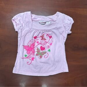 Pink‎ Butterfly Short Sleeve Tee